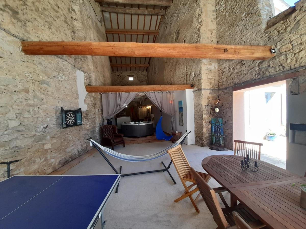 Le Gite De Sainte Valiere Piscine Et Spa Exterior foto