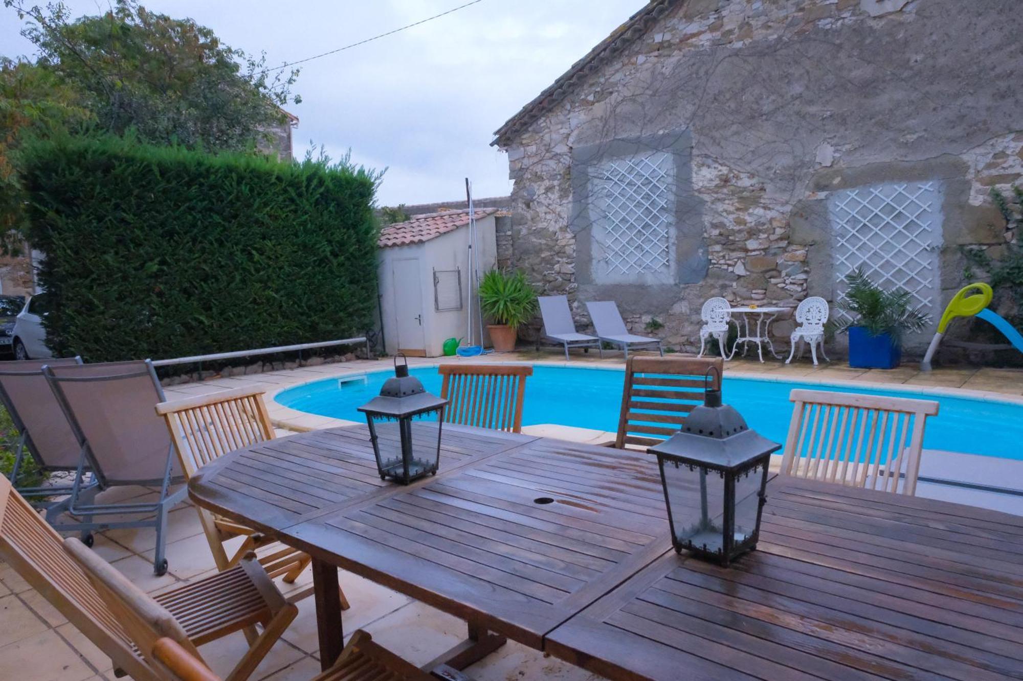 Le Gite De Sainte Valiere Piscine Et Spa Exterior foto